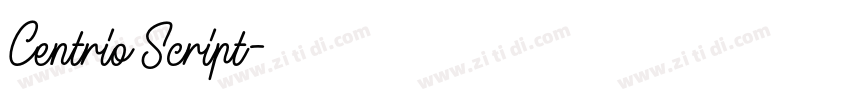 Centrio Script字体转换